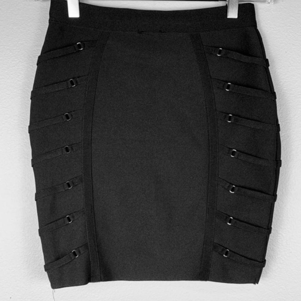 Wow Couture Jet Black Bodycon mini skirt